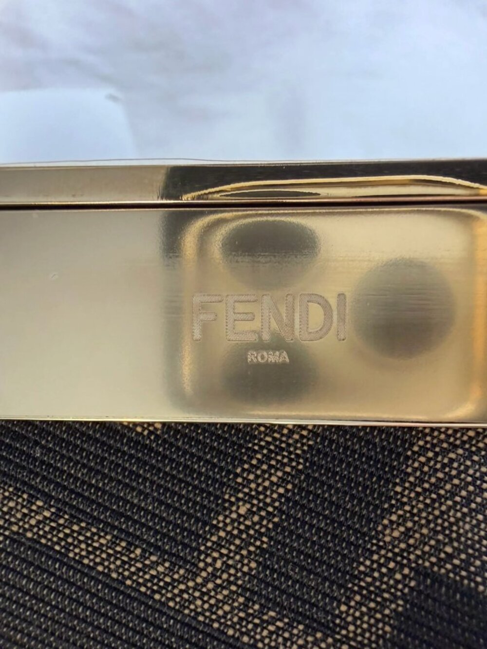 FENDI Shiny Nappa Small Fendi First in Black - Picture 3 of 9